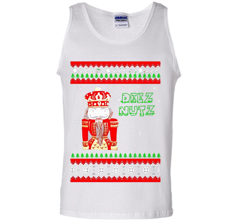 Inktee Store - Deez Nuts Brady C. Olson Christmas Mens Tank Top Image