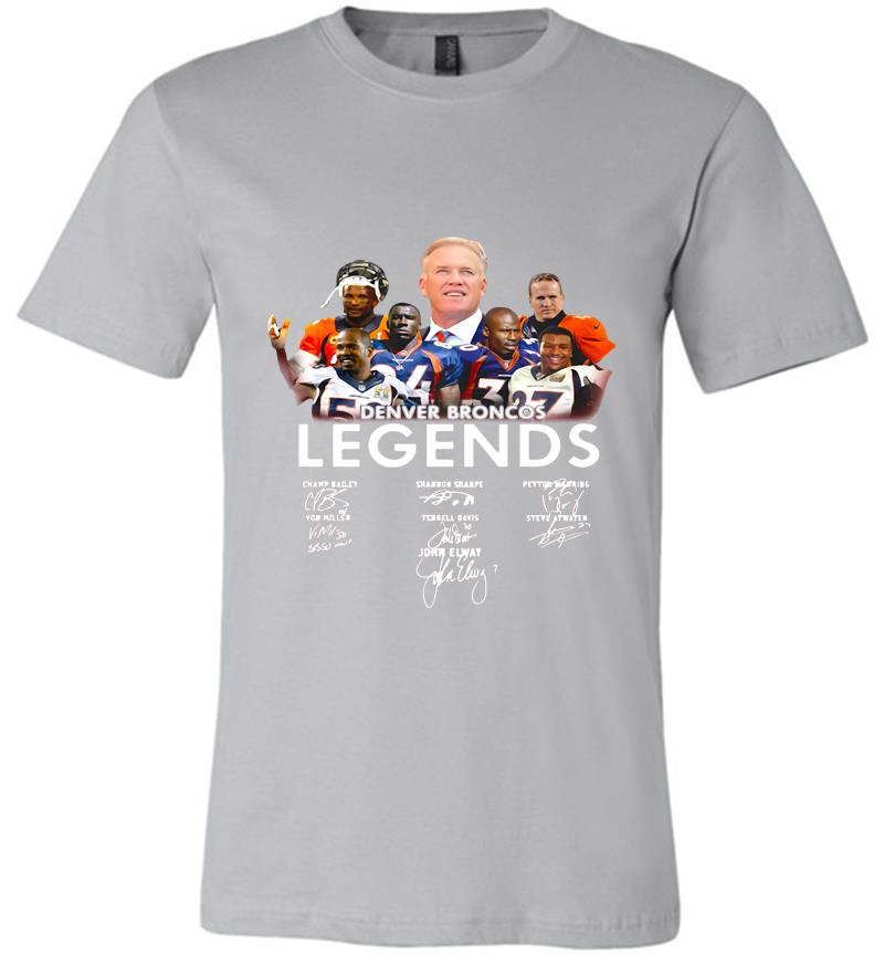 Inktee Store - Denver Broncos Legends Signature Premium T-Shirt Image