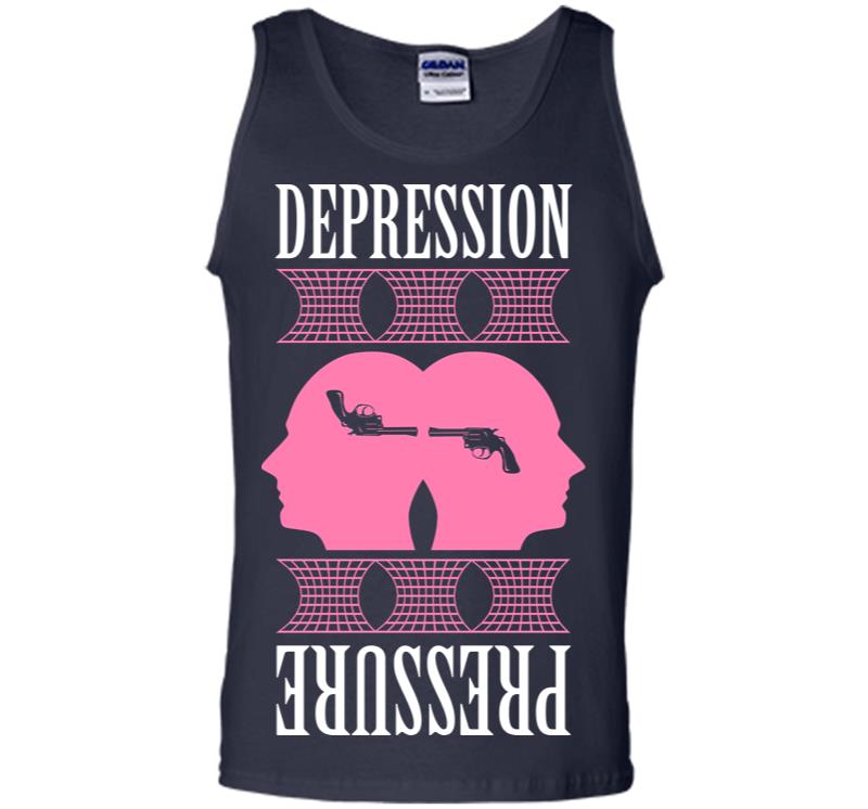 Inktee Store - Depression Pressure Men Tank Top Image