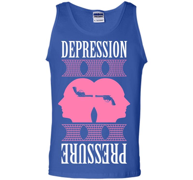 Inktee Store - Depression Pressure Men Tank Top Image
