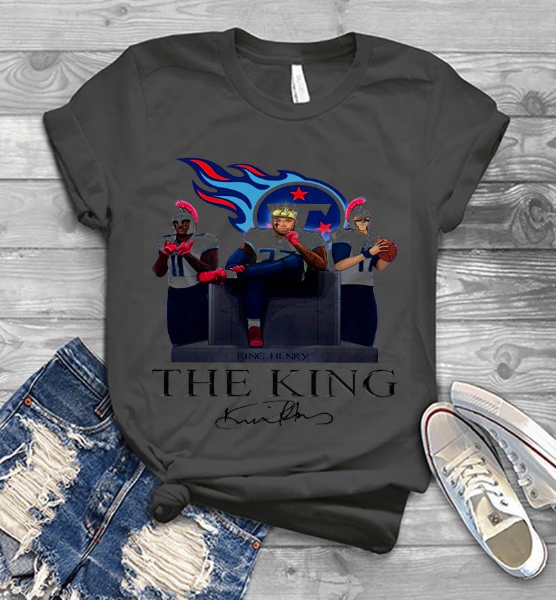 Inktee Store - Derrick Henry Tennessee Titans The King Signature Mens T-Shirt Image