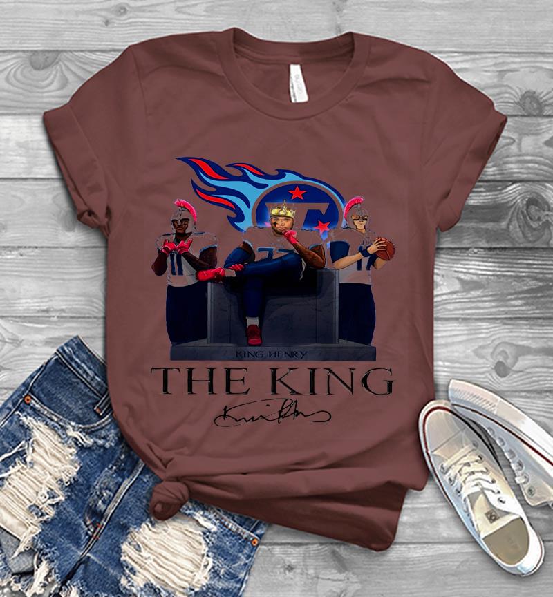 Inktee Store - Derrick Henry Tennessee Titans The King Signature Mens T-Shirt Image