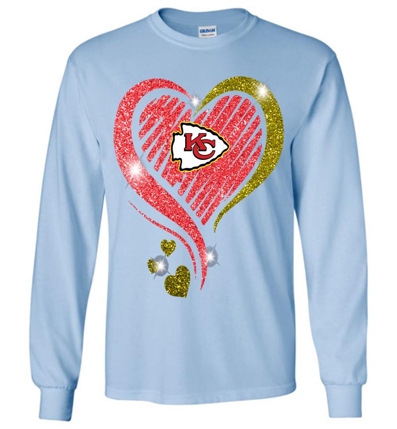 Inktee Store - Diamond Kansas City Chiefs Love Long Sleeve T-Shirt Image