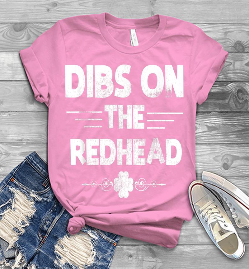 Inktee Store - Dibs On The Redhead Funny St Patricks Day Irish Mens T-Shirt Image