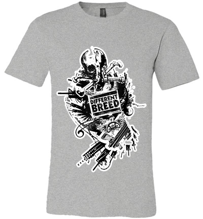 Inktee Store - Different Breed Urban Collage Premium T-Shirt Image
