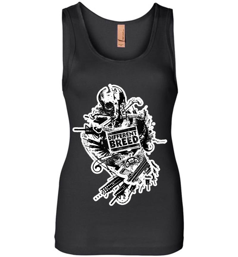 Different Breed Urban Collage Womens Jersey Tank Top