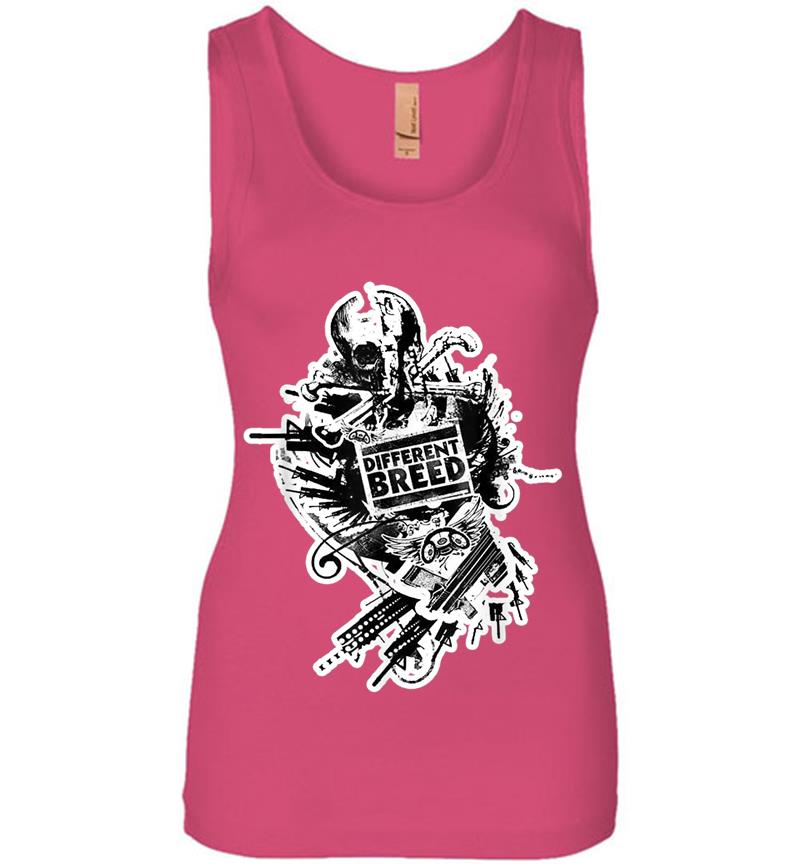 Inktee Store - Different Breed Urban Collage Womens Jersey Tank Top Image