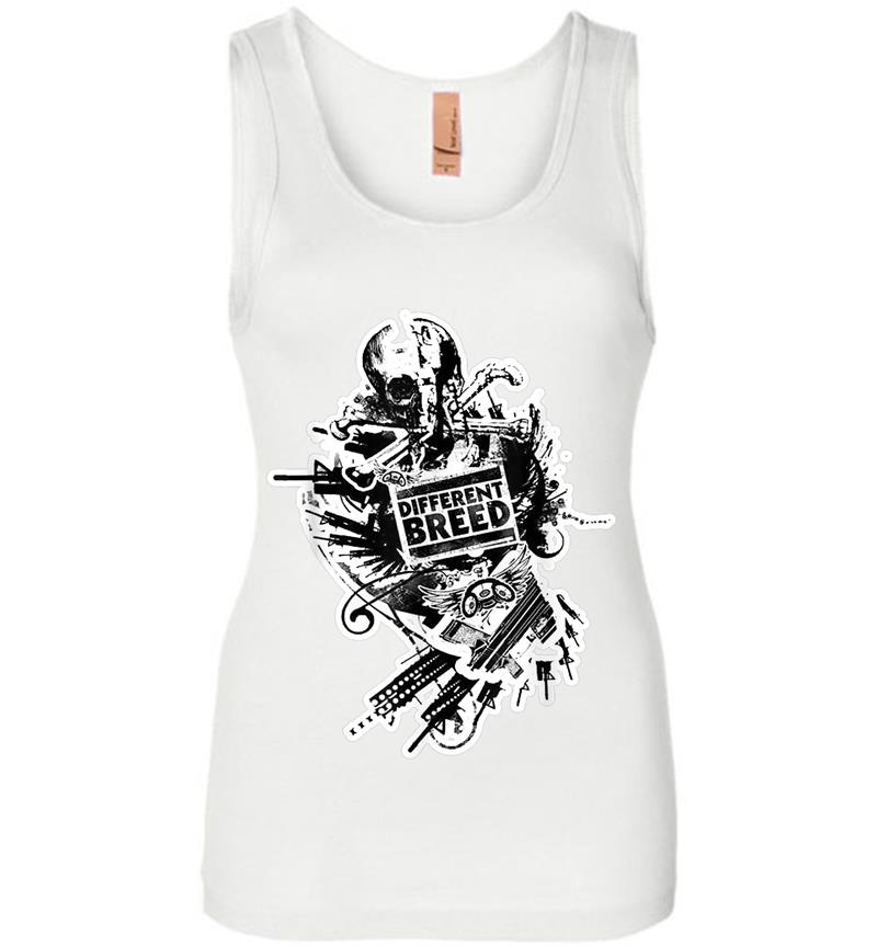 Inktee Store - Different Breed Urban Collage Womens Jersey Tank Top Image