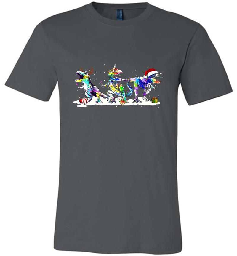 Dinosaur Lgbt Merry Christmas Premium T-shirt