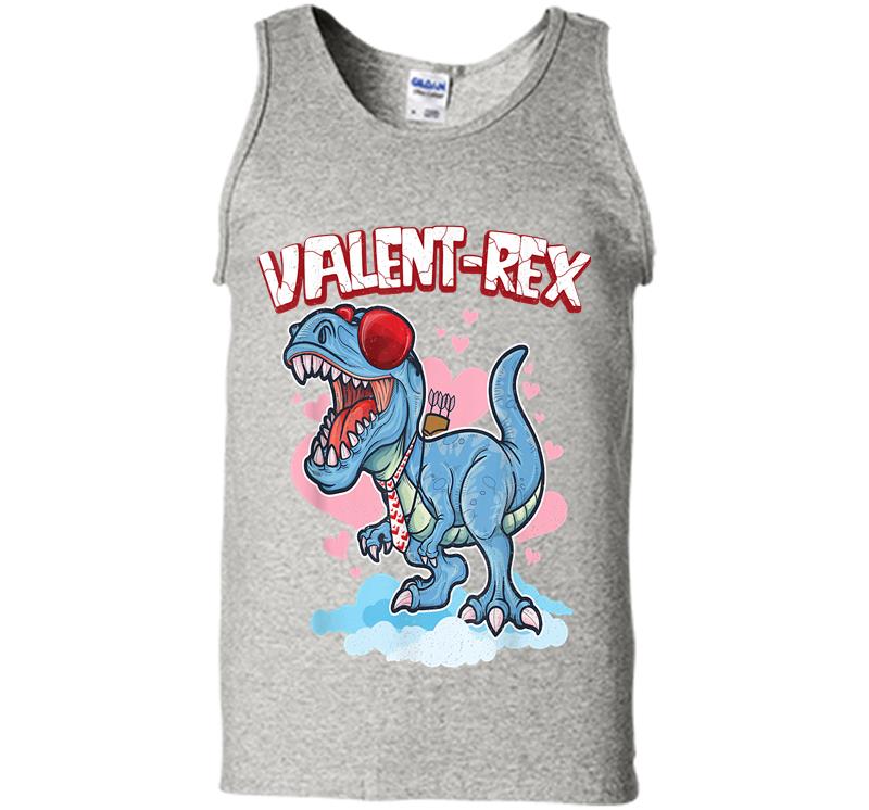 Dinosaur Valentine T Rex Valentines Day Valent-rex Trex Mens Tank Top