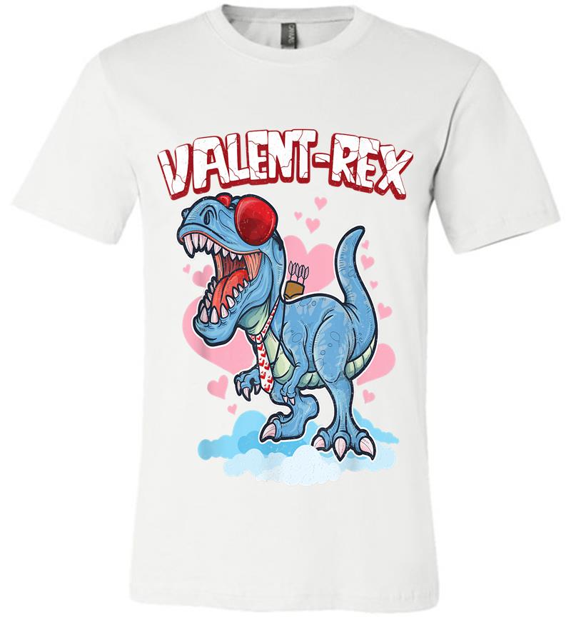Inktee Store - Dinosaur Valentine T Rex Valentines Day Valent-Rex Trex Premium T-Shirt Image