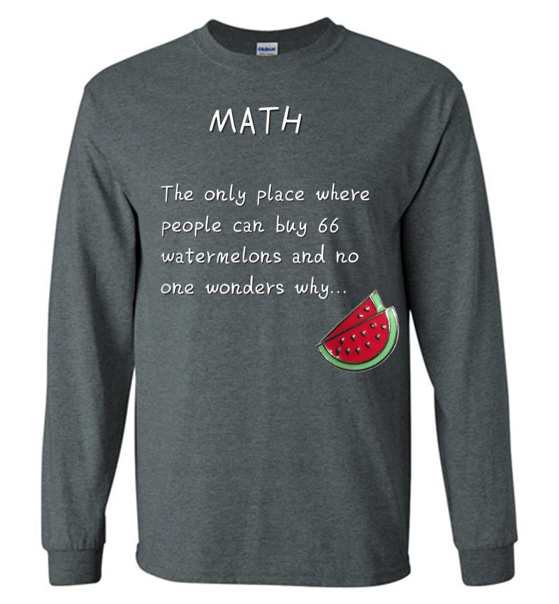 Inktee Store - Discover Math Watermelons Long Sleeve T-Shirt Image