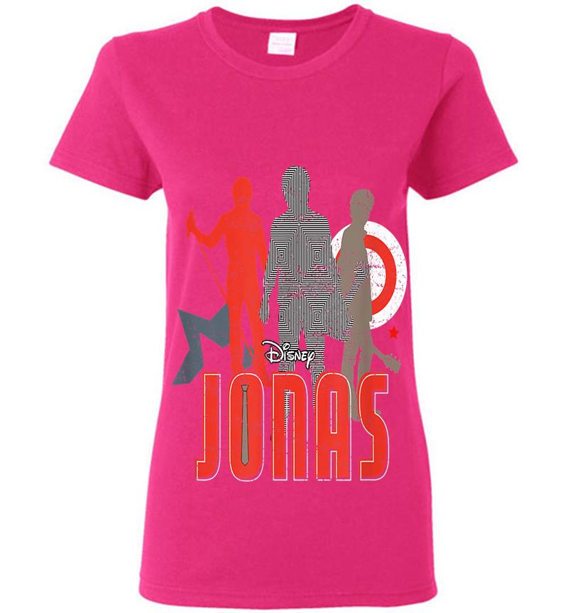 Inktee Store - Disney Channel Jonas Silhouette Womens T-Shirt Image