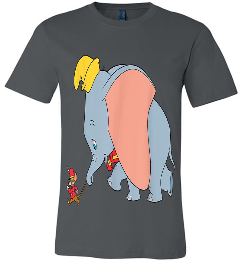 Disney Classic Dumbo And Timothy Q. Mouse Walking Premium T-Shirt