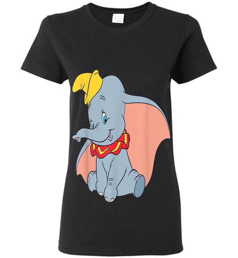 Disney Classic Dumbo Circus Elephant Womens T-shirt