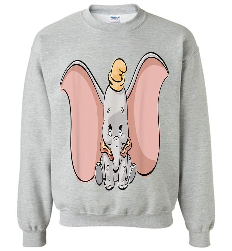 Inktee Store - Disney Classic Dumbo Cute Baby Elephant Sweatshirt Image