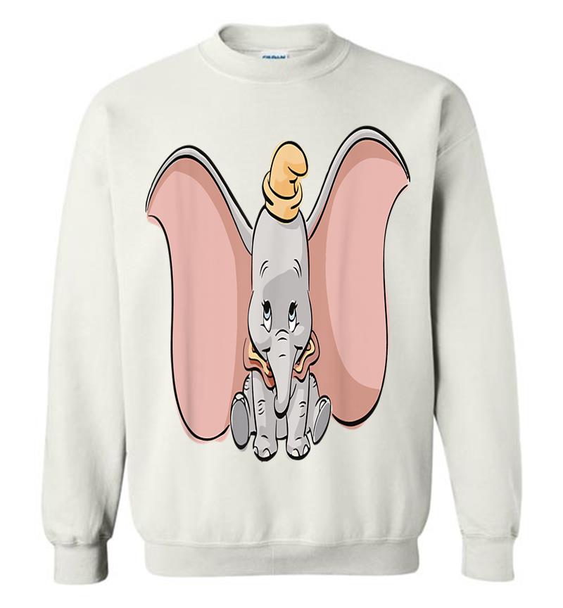 Inktee Store - Disney Classic Dumbo Cute Baby Elephant Sweatshirt Image