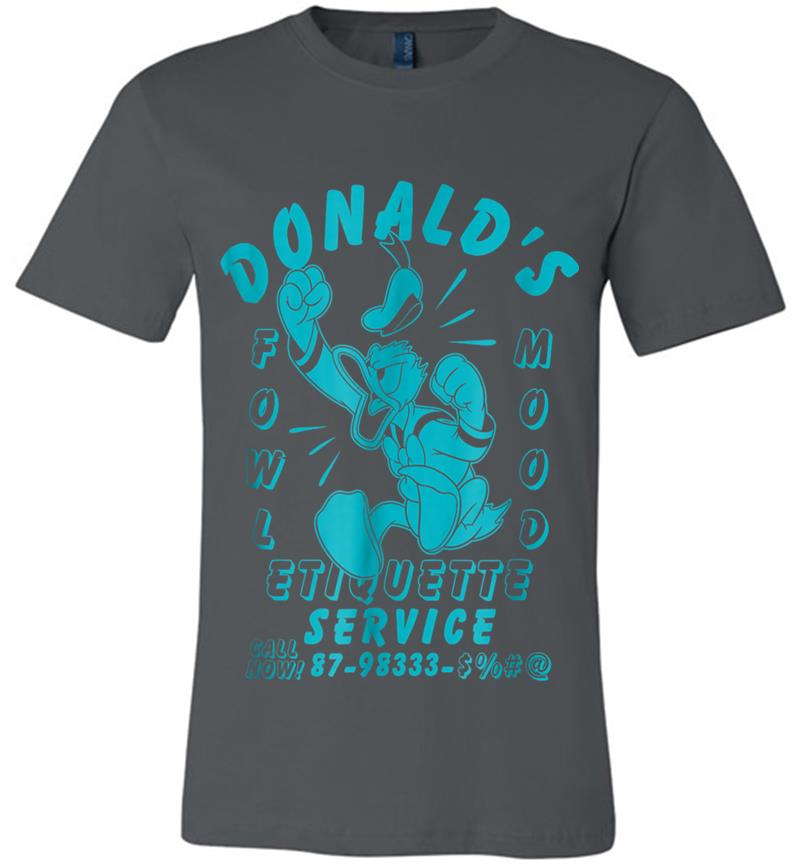 Disney Donald Duck Fowl Mood Premium T-Shirt