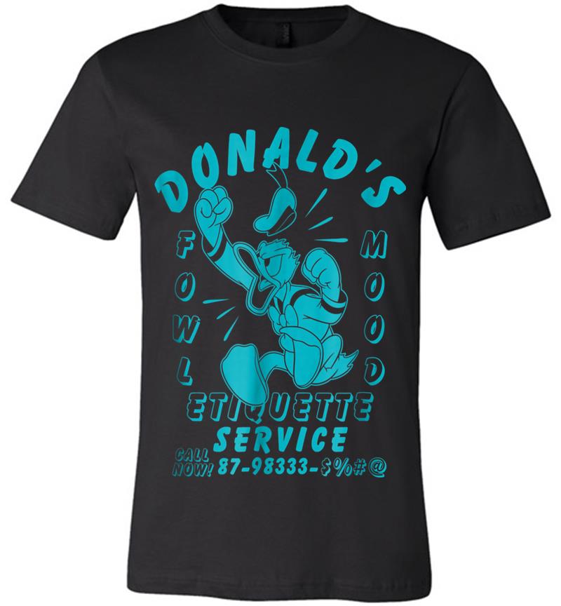 Inktee Store - Disney Donald Duck Fowl Mood Premium T-Shirt Image