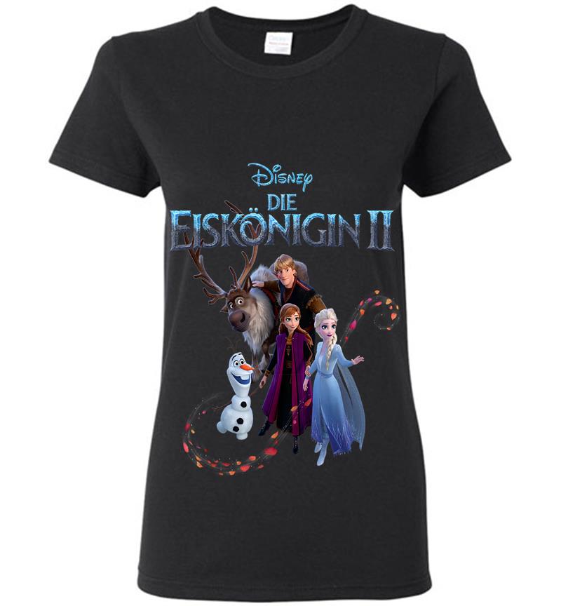 Disney Frozen 2 German Poster Die Eisknigin Womens T-Shirt