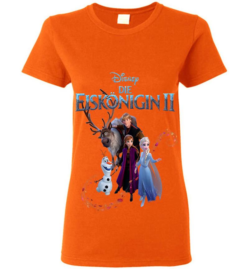 Inktee Store - Disney Frozen 2 German Poster Die Eisknigin Womens T-Shirt Image