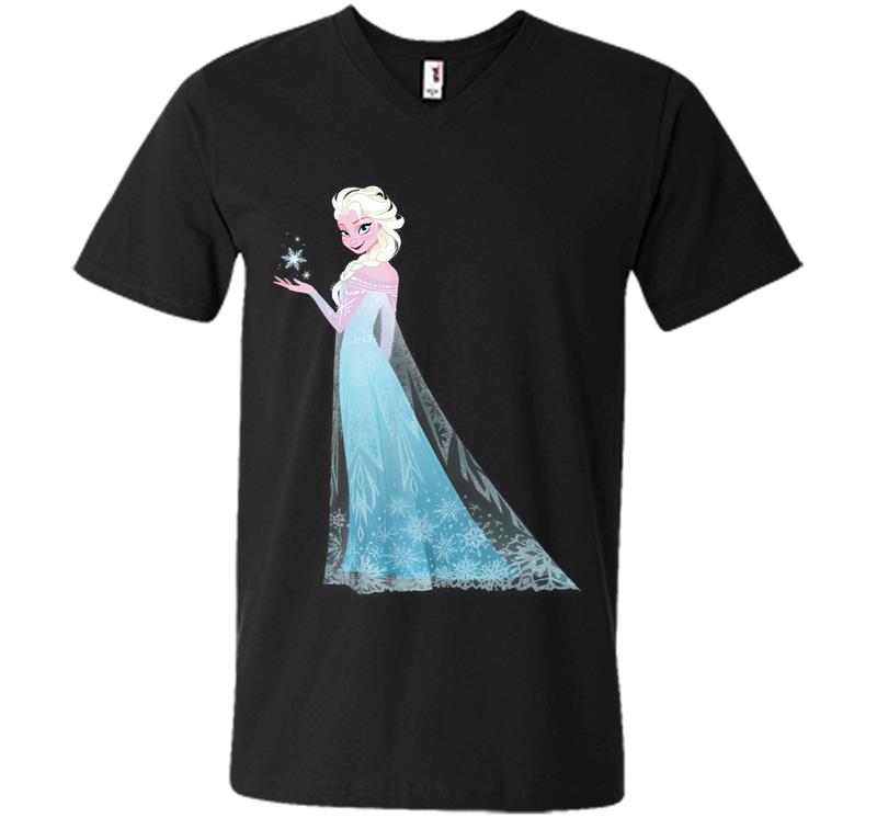 Disney Frozen Elsa Magic Snowflake V-neck T-shirt