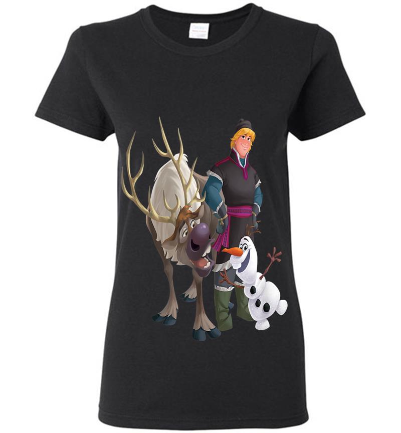 Disney Frozen Kristoff Olaf Sven Womens T-shirt
