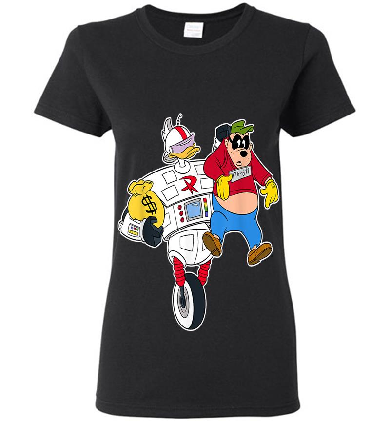Disney Gizmoduck And Beagle Boy Ducktales Womens T-Shirt