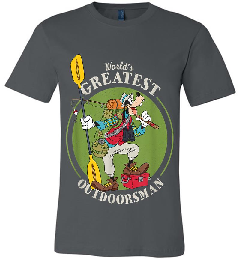 Disney Goofy Outdoorsman Father'S Day Premium T-Shirt