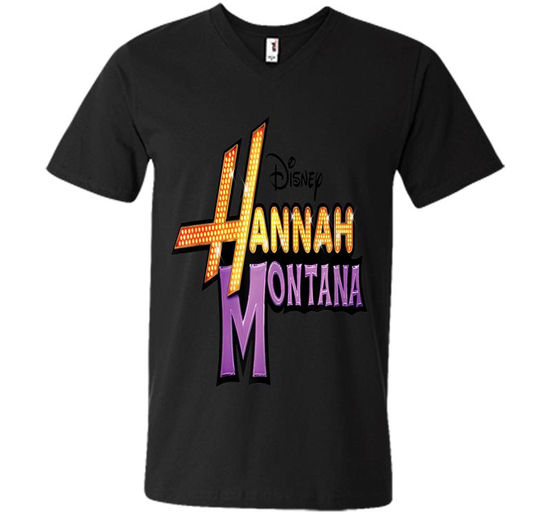 Disney Hannah Montana Logo V-neck T-shirt