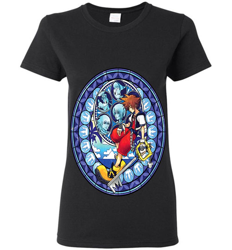 Disney Kingdom Hearts Sora Keyblade Mosaic Womens T-Shirt