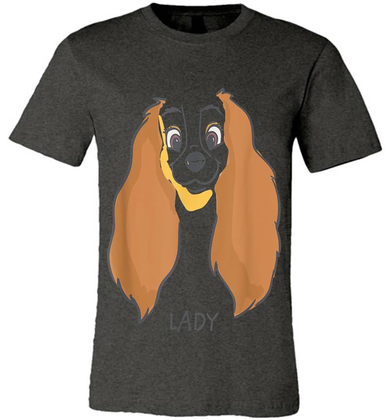Inktee Store - Disney Lady And The Tramp Lady Face Sketch Costume Premium T-Shirt Image