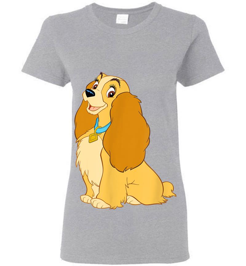 Inktee Store - Disney Lady And The Tramp Lady Womens T-Shirt Image