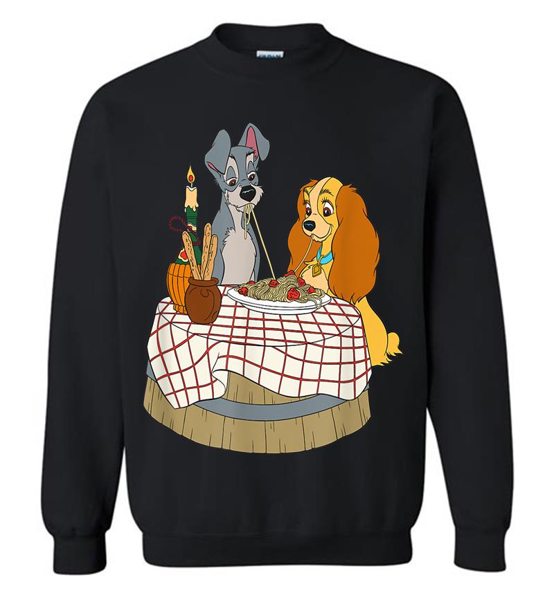 Disney Lady And Tramp Bella Notte Spaghetti Sweatshirt