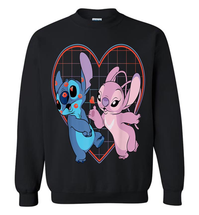 Disney Lilo And Stitch Angel Heart Kisses Sweatshirt