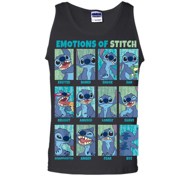 Disney Lilo Stitch Emotions Of Stitch Panels Men Tank Top