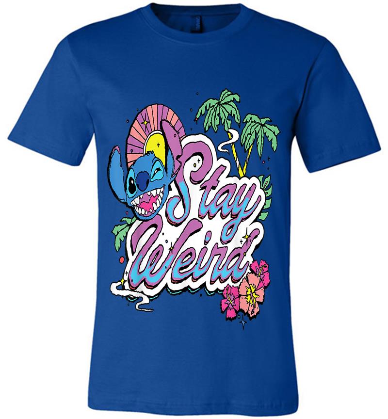 Inktee Store - Disney Lilo &Amp; Stitch Stay Weird Premium T-Shirt Image