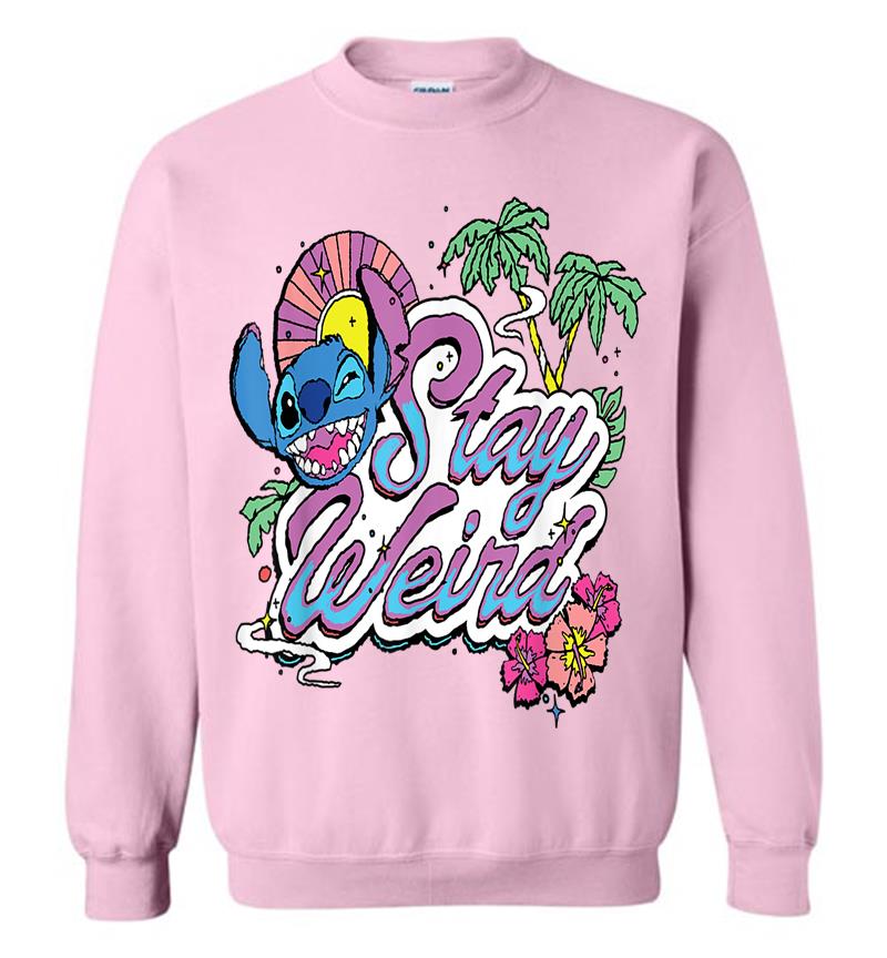 Inktee Store - Disney Lilo &Amp; Stitch Stay Weird Sweatshirt Image