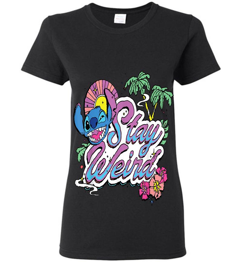 Disney Lilo &Amp; Stitch Stay Weird Womens T-Shirt