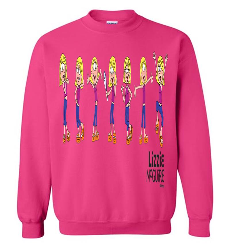 Inktee Store - Disney Lizzie Mcguire Animated Lizzie Multi-Pose Sweatshirt Image