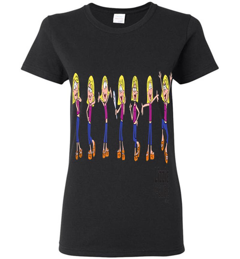 Disney Lizzie Mcguire Animated Lizzie Multi-pose Womens T-shirt