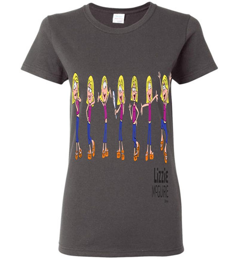 Inktee Store - Disney Lizzie Mcguire Animated Lizzie Multi-Pose Womens T-Shirt Image