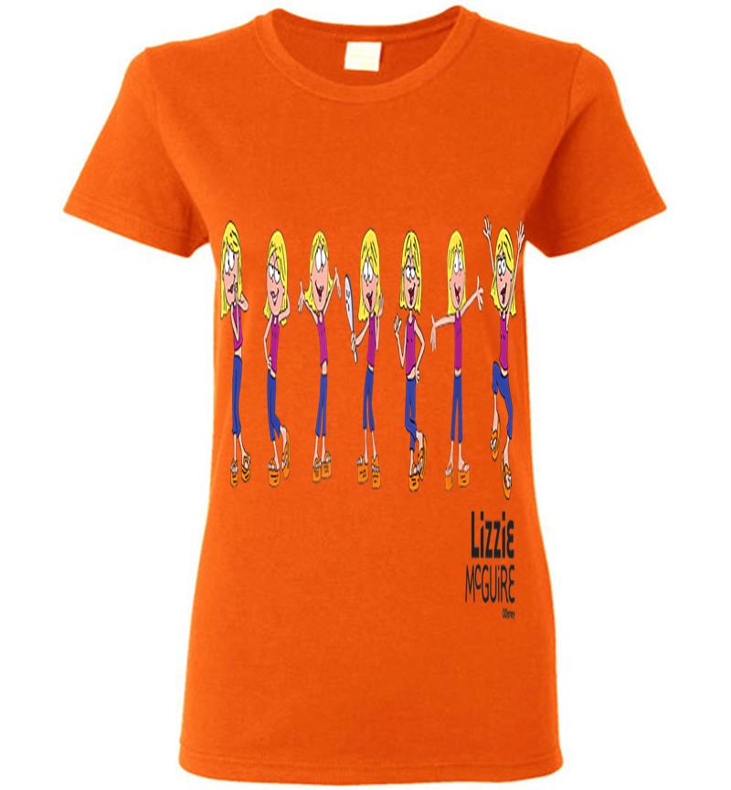Inktee Store - Disney Lizzie Mcguire Animated Lizzie Multi-Pose Womens T-Shirt Image