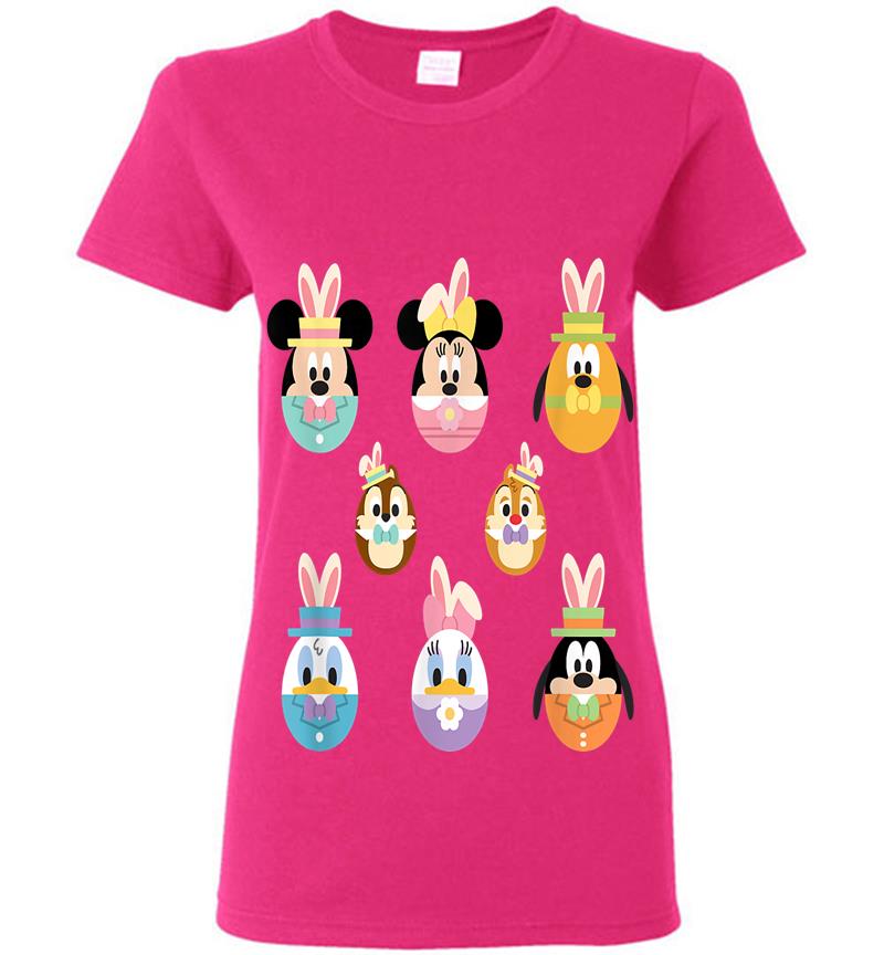 Inktee Store - Disney Mickey And Friends Cute Easter Bunny Ears Womens T-Shirt Image