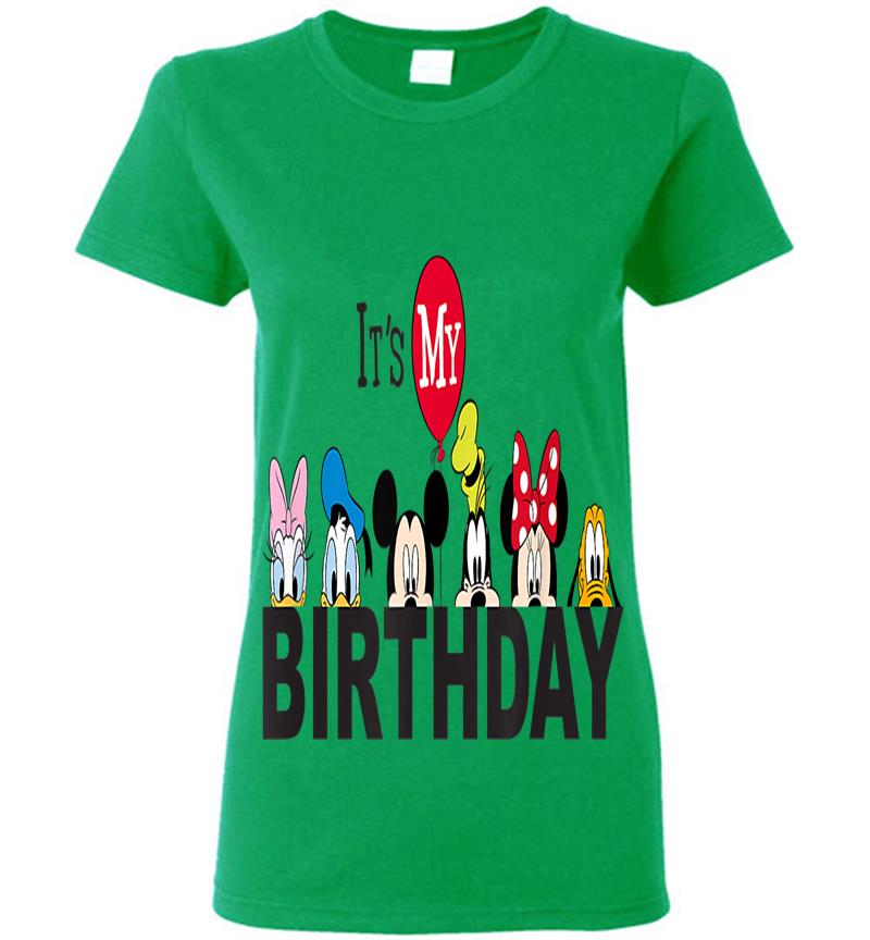 Inktee Store - Disney Mickey And Friends It'S My Birthday Womens T-Shirt Image