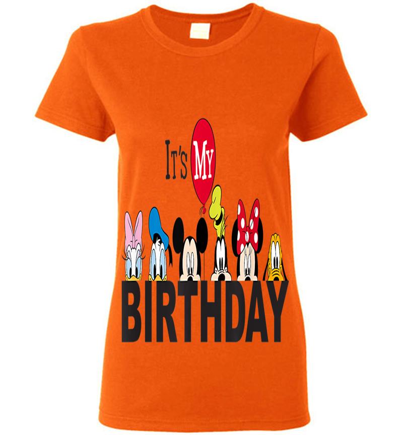 Inktee Store - Disney Mickey And Friends It'S My Birthday Womens T-Shirt Image