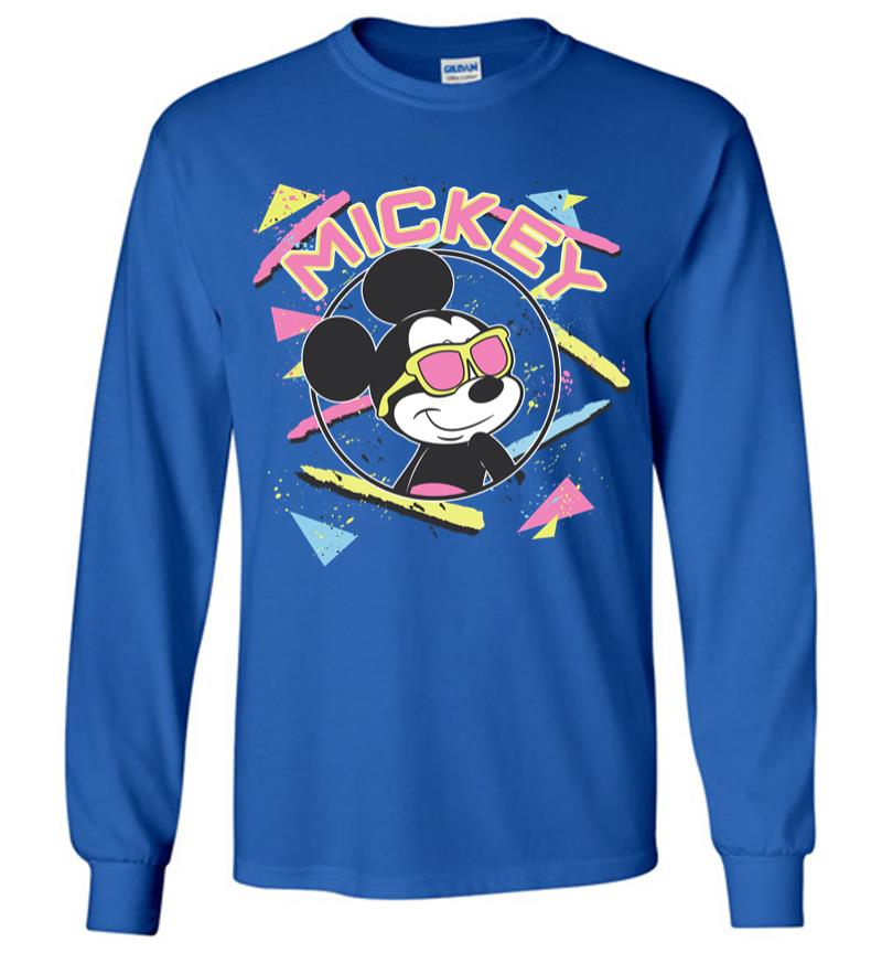 Inktee Store - Disney Mickey And Friends Mickey Mouse 90'S Portrait Long Sleeve T-Shirt Image
