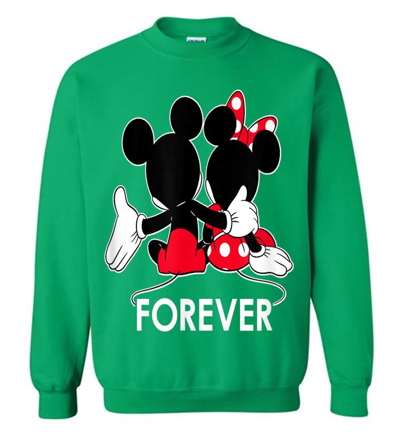 Inktee Store - Disney Mickey And Minnie Mouse Silhouettes Forever Sweatshirt Image