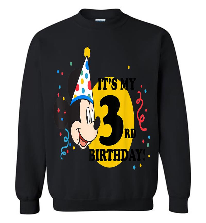 Disney Mickey Mouse 3rd Birthday Sweatshirt