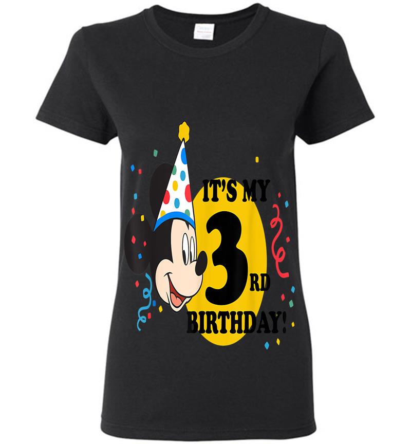 Disney Mickey Mouse 3rd Birthday Womens T-shirt